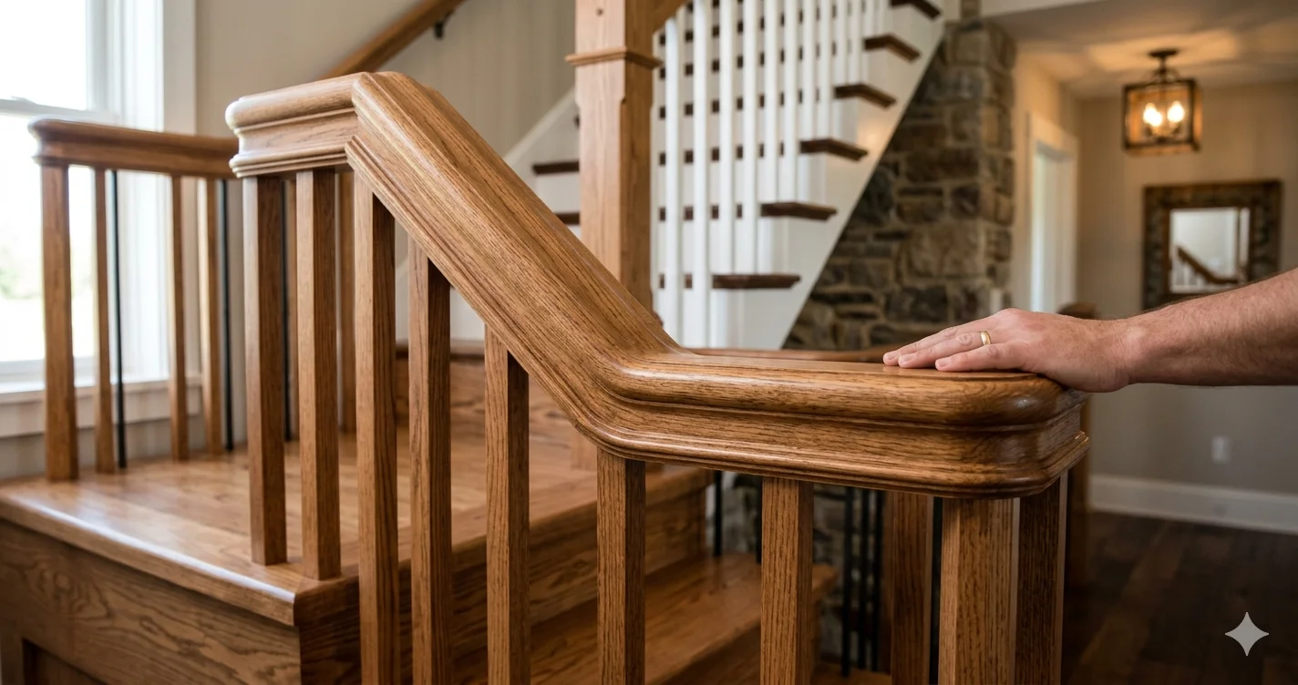 What Are Double 90 Handrails and Do You Actually Need One for Your Staircase